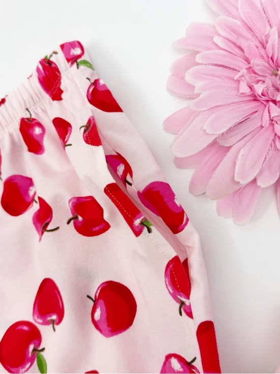 BedHead Pajamas PJ’s An Apple A Day Long Sleeve Classic Stretch Jersey PJ Set - Picture 12 of 16